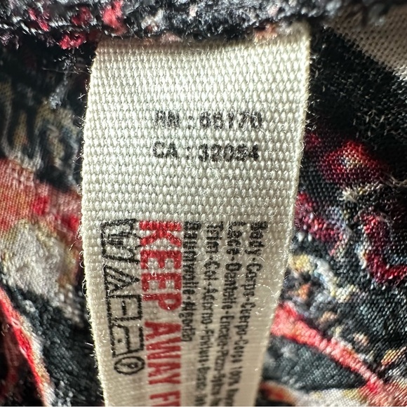 Free People Love Bird Printed Mini Dress Black - Picture 11 of 14